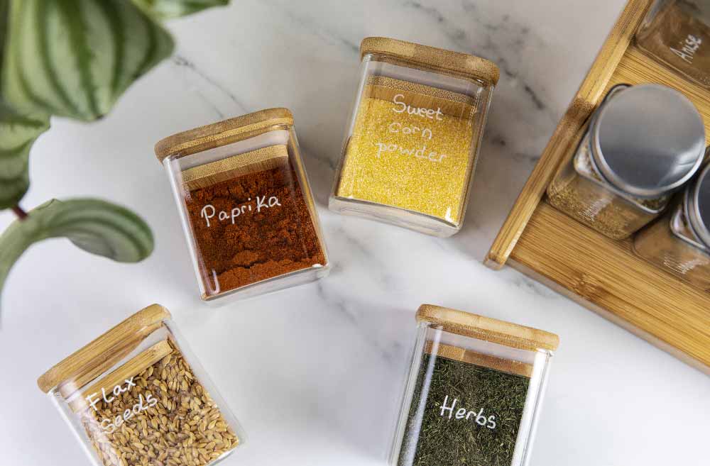 Kitchen storage jar set