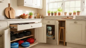 where should you store heavy items in the kitchen
